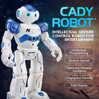 Interactieve speelgoedrobot met gebarenbediening en afstandsbediening