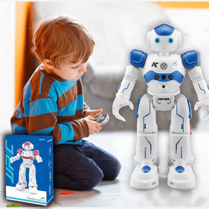 Interactieve speelgoedrobot met gebarenbediening en afstandsbediening