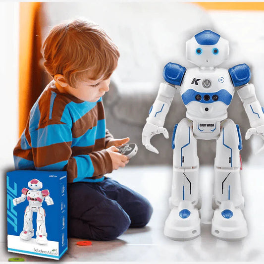 Interactieve speelgoedrobot met gebarenbediening en afstandsbediening