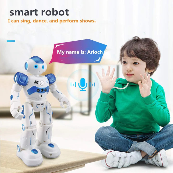 Interactieve speelgoedrobot met gebarenbediening en afstandsbediening