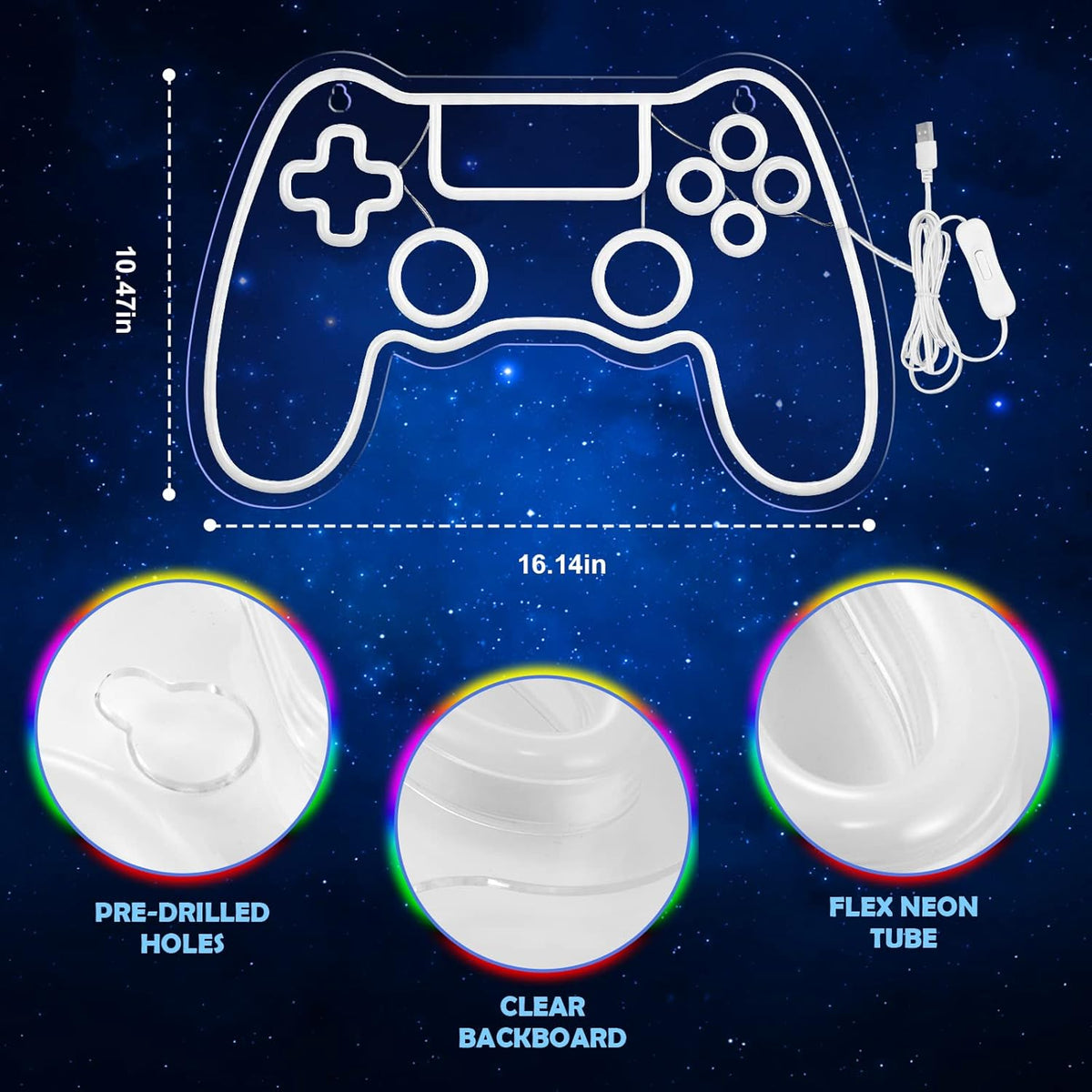 Led controller neon verlichting voor game room