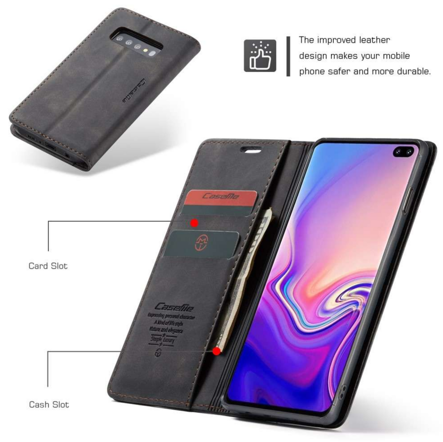 Galaxy S10 Caseme Retro Wallet Case