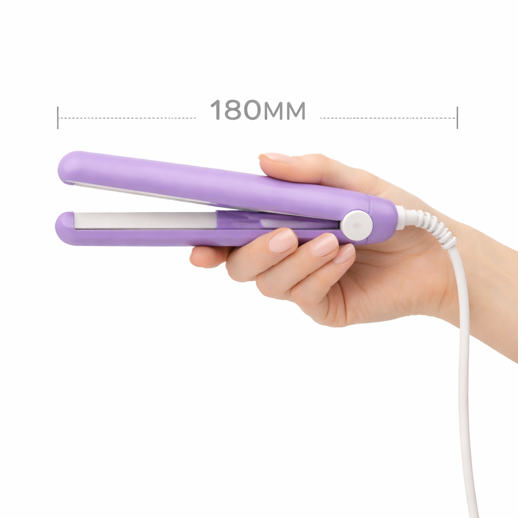 Draagbare 2-in-1 Mini Haarstyler met Keramische Platen