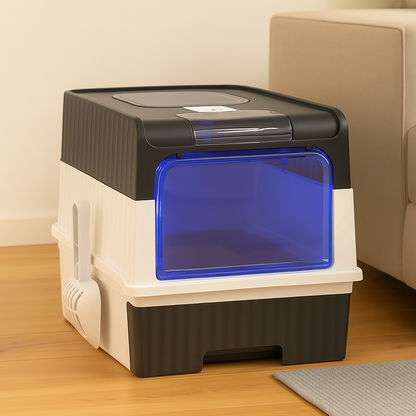 Automatische zelfreinigende kattenbak met UV-sterilisatie