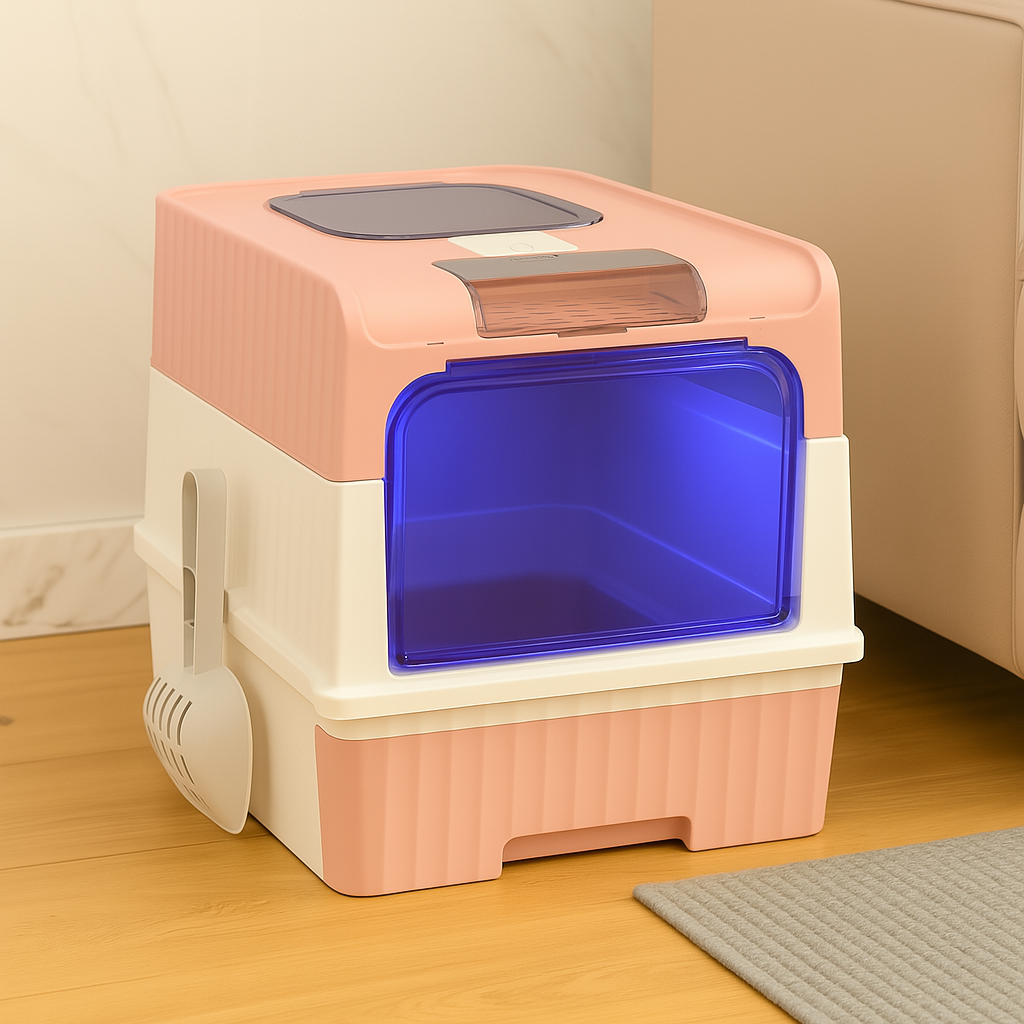 Automatische zelfreinigende kattenbak met UV-sterilisatie