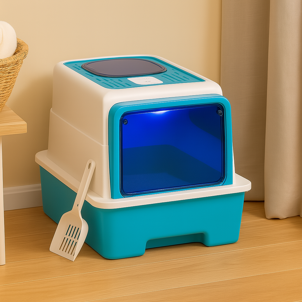 Automatische zelfreinigende kattenbak met UV-sterilisatie