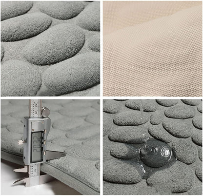 Sneldrogende badmat met antislip onderzijde en zachte textuur