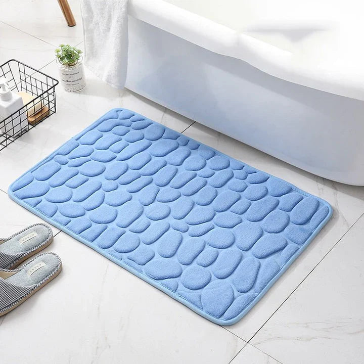 Sneldrogende badmat met antislip onderzijde en zachte textuur