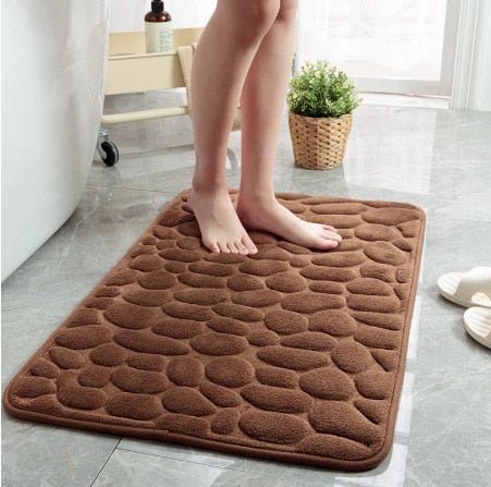 Sneldrogende badmat met antislip onderzijde en zachte textuur