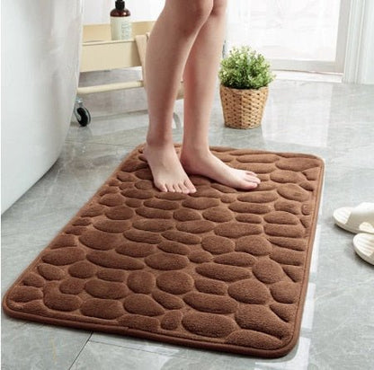 Sneldrogende badmat met antislip onderzijde en zachte textuur