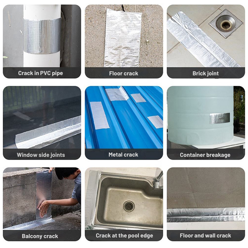 Waterdichte reparatietape met sterke kleeflaag