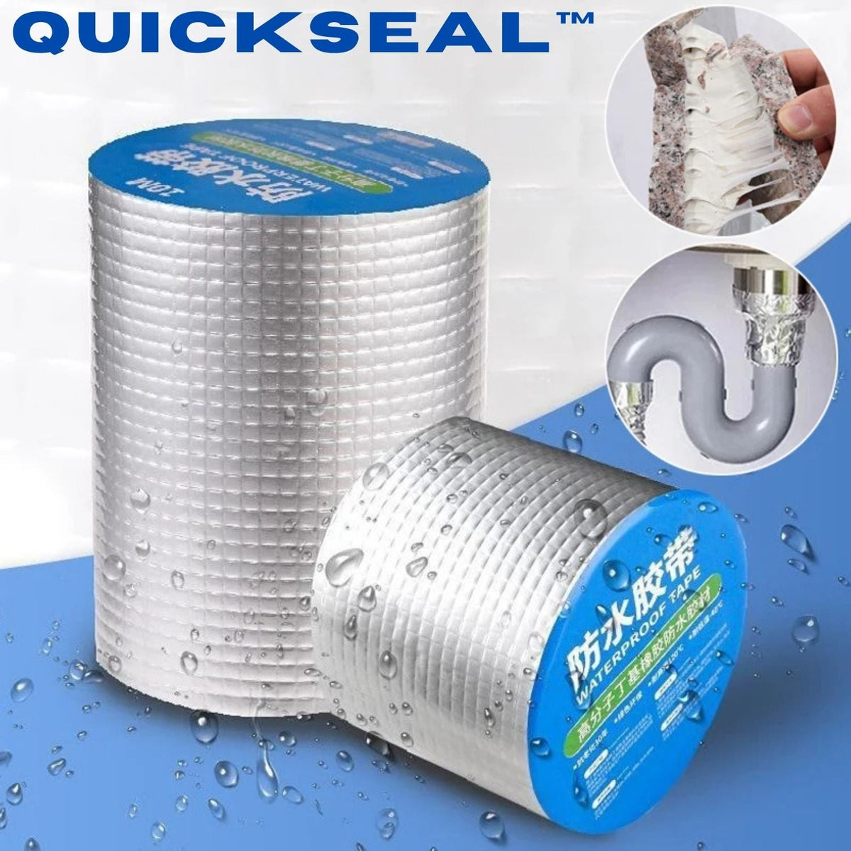 Waterdichte reparatietape met sterke kleeflaag