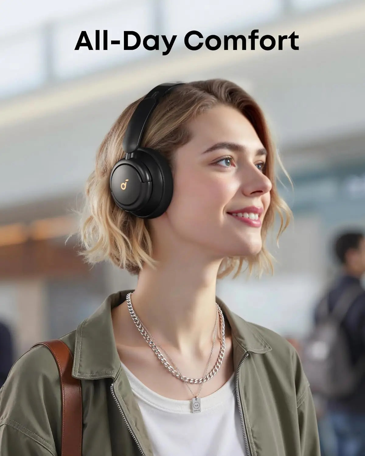 Draadloze over-ear koptelefoon met actieve ruisonderdrukking