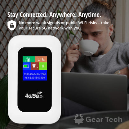 Draagbare wifi router met 4G LTE voor 10 apparaten