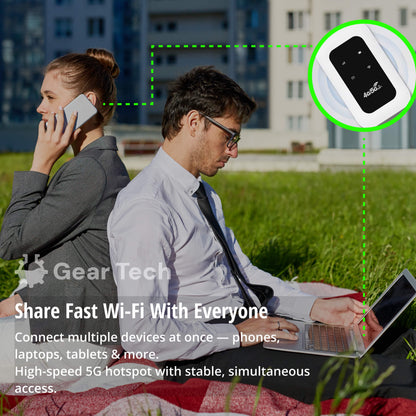 Draagbare wifi router met 4G LTE voor 10 apparaten