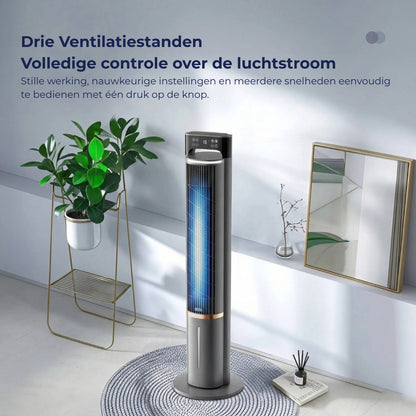 Draagbare aircooler met waterkoeling en afstandsbediening
