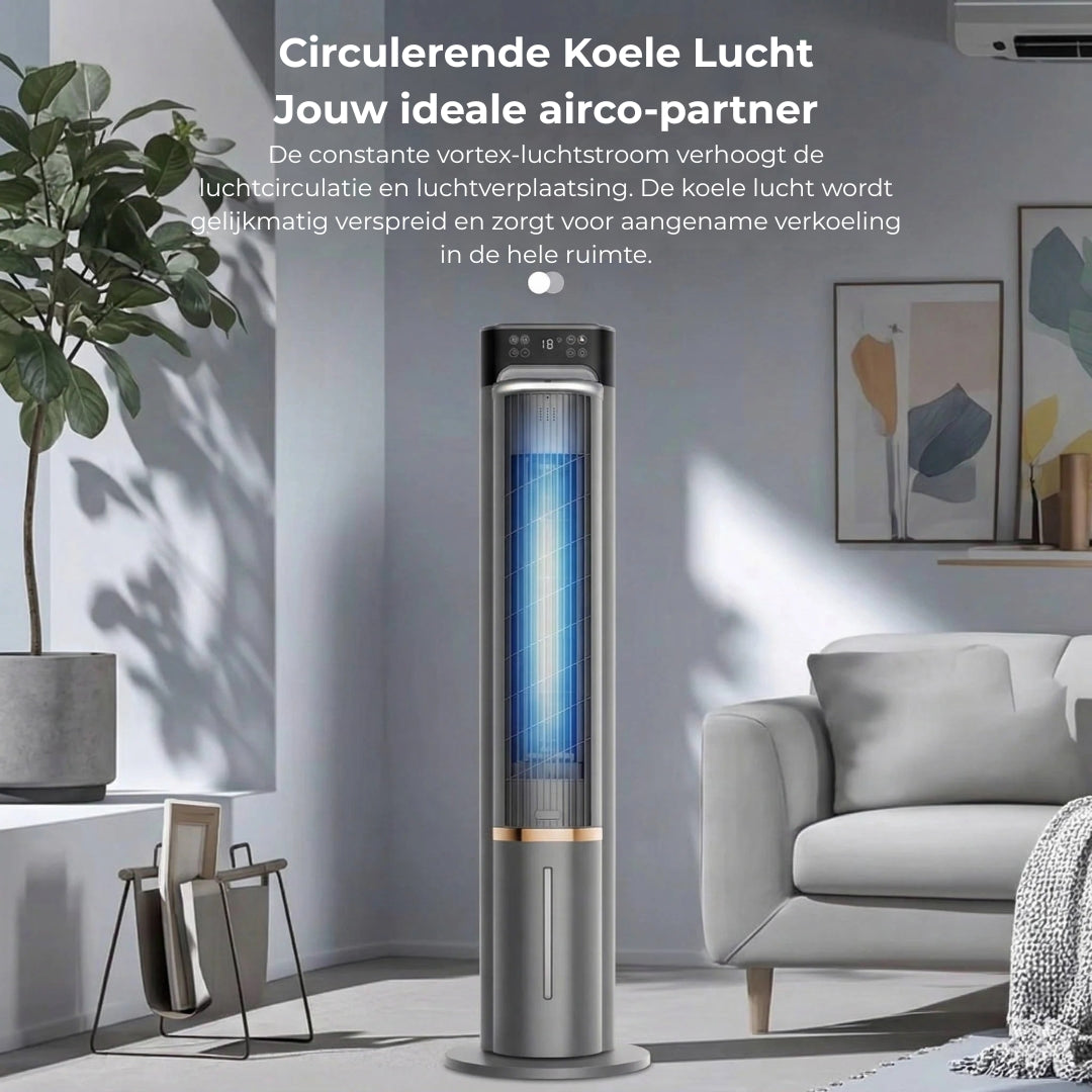 Draagbare aircooler met waterkoeling en afstandsbediening