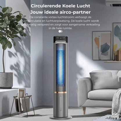 Draagbare aircooler met waterkoeling en afstandsbediening
