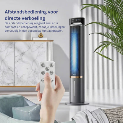 Draagbare aircooler met waterkoeling en afstandsbediening