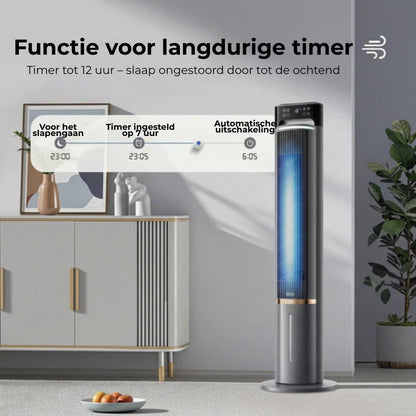 Draagbare aircooler met waterkoeling en afstandsbediening