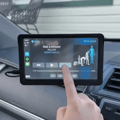 Draadloos Apple CarPlay scherm met achteruitrijcamera