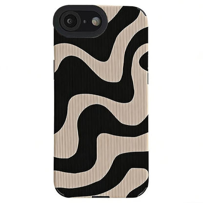 Flexibel TPU telefoonhoesje met zebrapatroon voor iPhone 16e / 17e