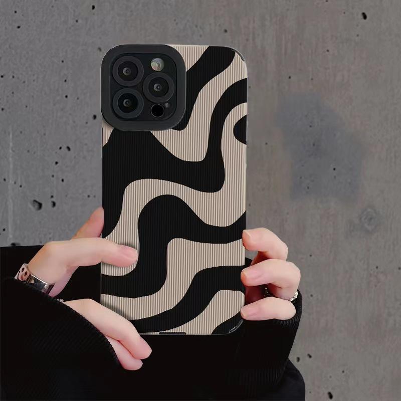 Flexibel TPU telefoonhoesje met zebrapatroon voor iPhone 16e / 17e