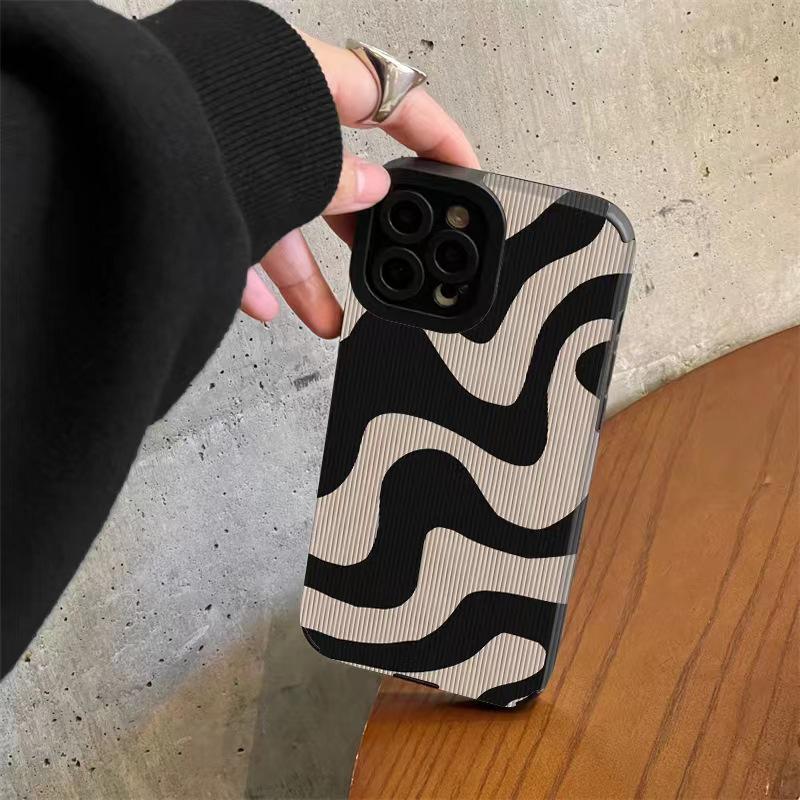 TPU hoesje met zebrapatroon voor iPhone 16 Pro Max