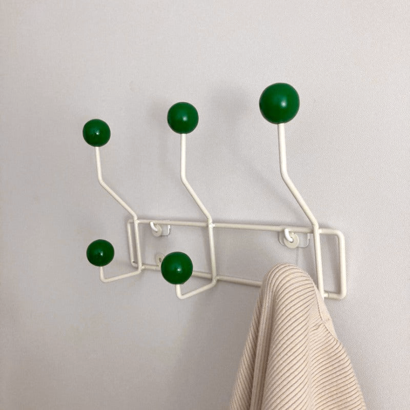 Wandkapstok in retro stijl met dubbele haken