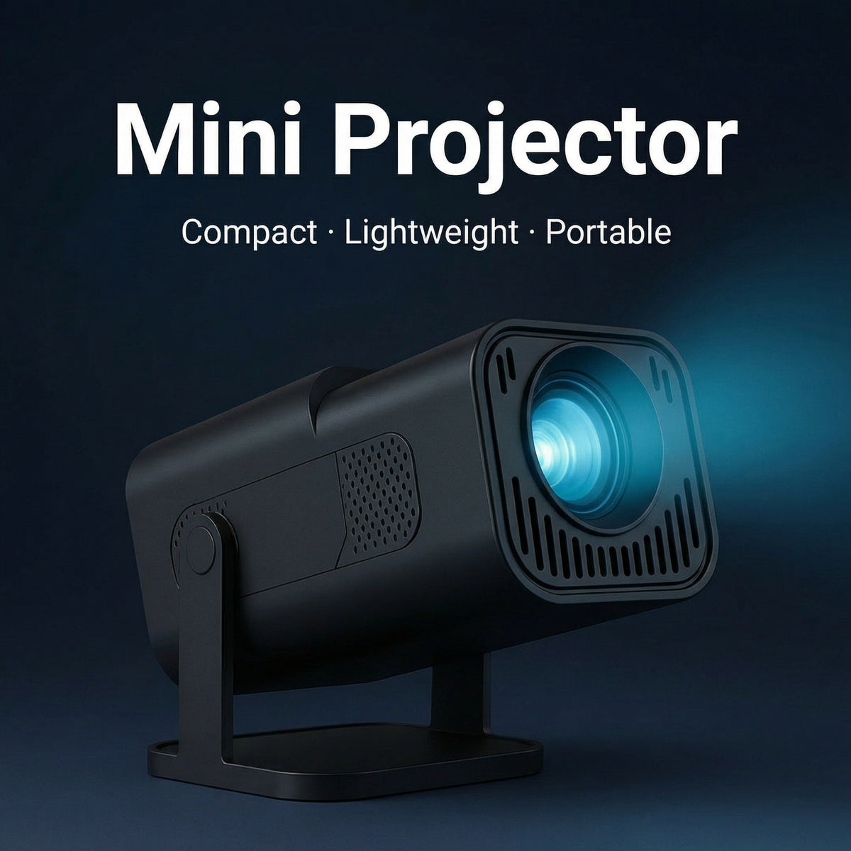 Draagbare mini projector met draadloze schermspiegeling