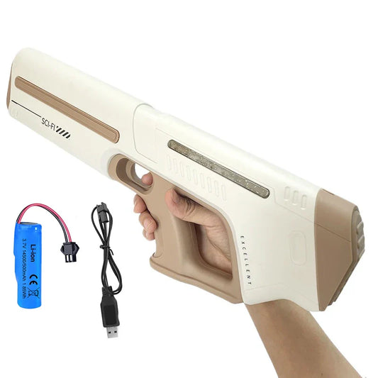 Elektrisch waterpistool met automatisch bijvulsysteem