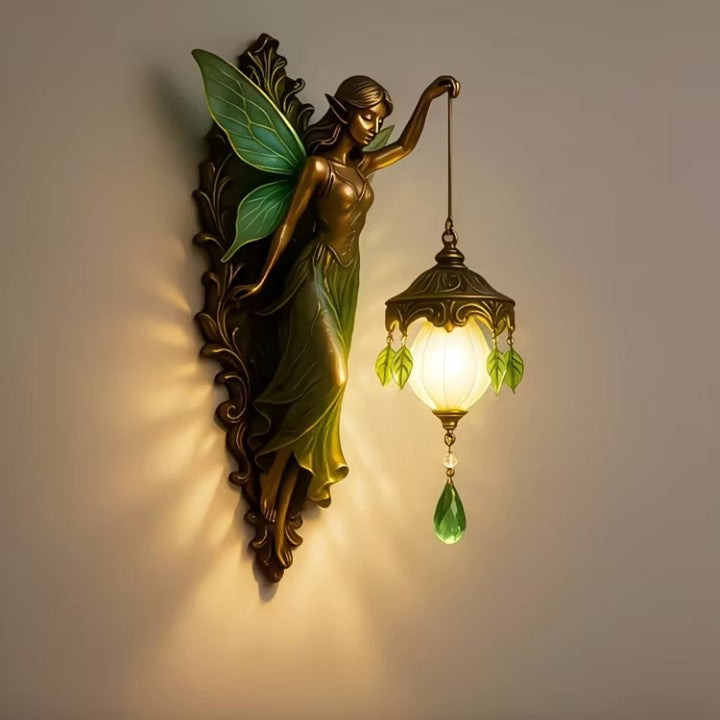 Draadloze led wandlamp met decoratief sprookjesmotief