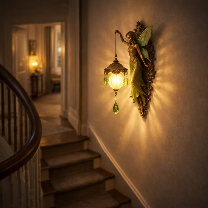 Draadloze led wandlamp met decoratief sprookjesmotief