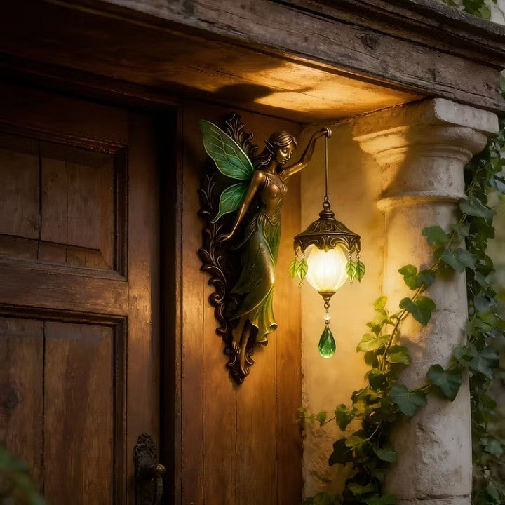 Draadloze led wandlamp met decoratief sprookjesmotief