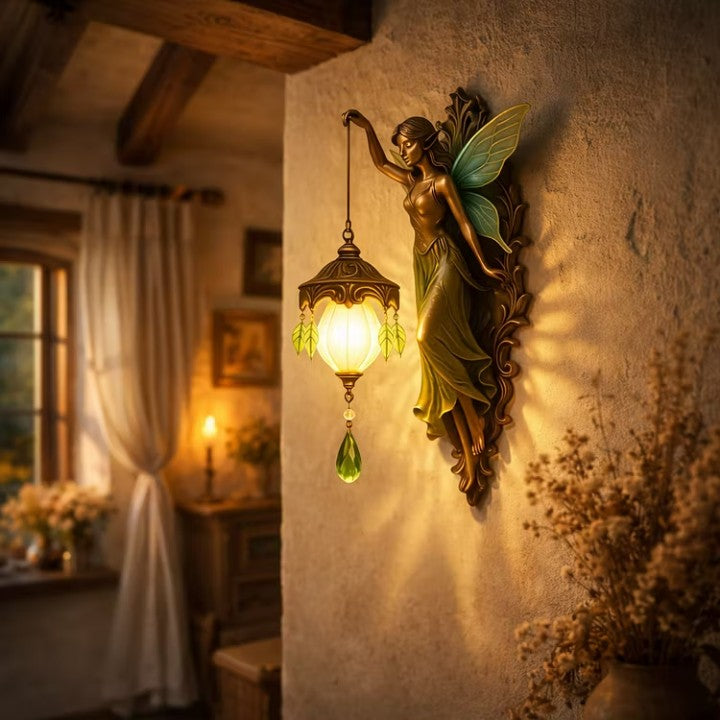 Draadloze led wandlamp met decoratief sprookjesmotief