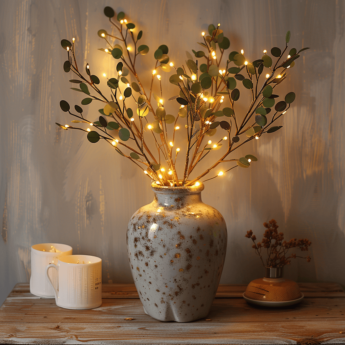 Flexibele led siertak met warm wit licht