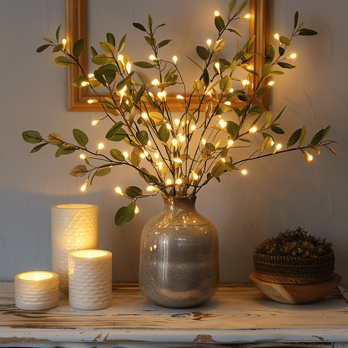 Flexibele led siertak met warm wit licht