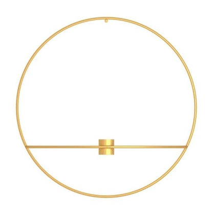 Ronde metalen wandkandelaar voor sfeervolle wanddecoratie