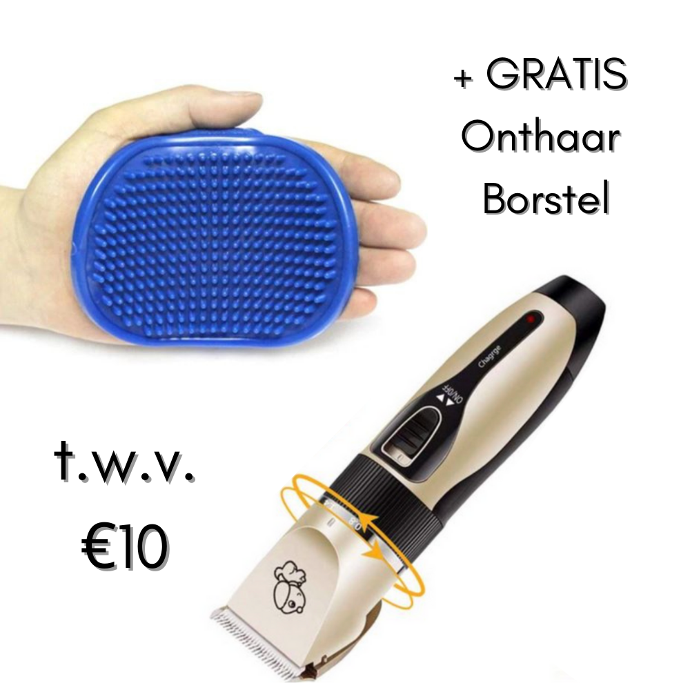 Draadloze hondentrimmer met stille motor