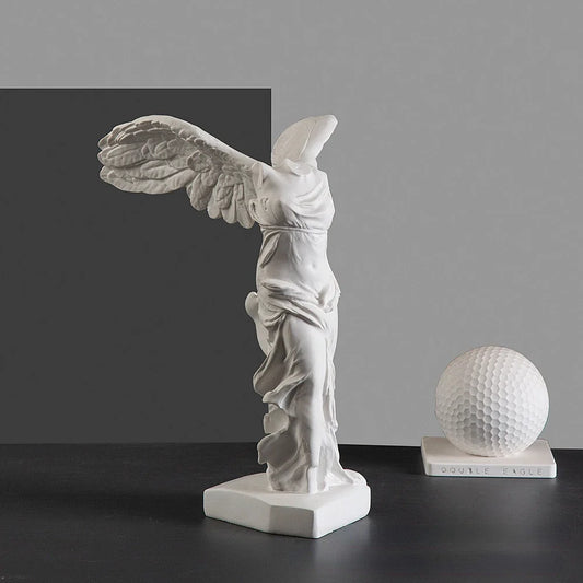 Klassiek Nike godin van overwinning beeld van kunsthars