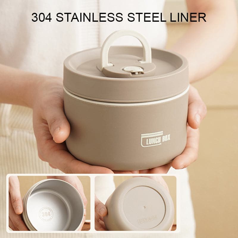 Geïsoleerde lunchbox van RVS 304 met dubbele wand