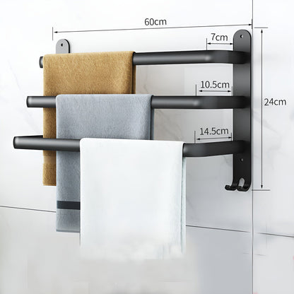 Aluminium handdoekrek met wandmontage