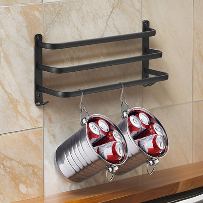 Aluminium handdoekrek met wandmontage