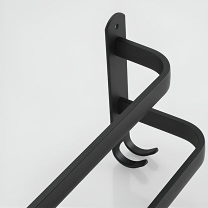 Aluminium handdoekrek met wandmontage