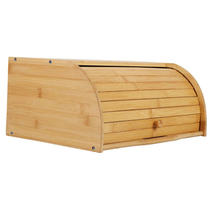 Houten Broodtrommel met Ademend Ventilatiesysteem
