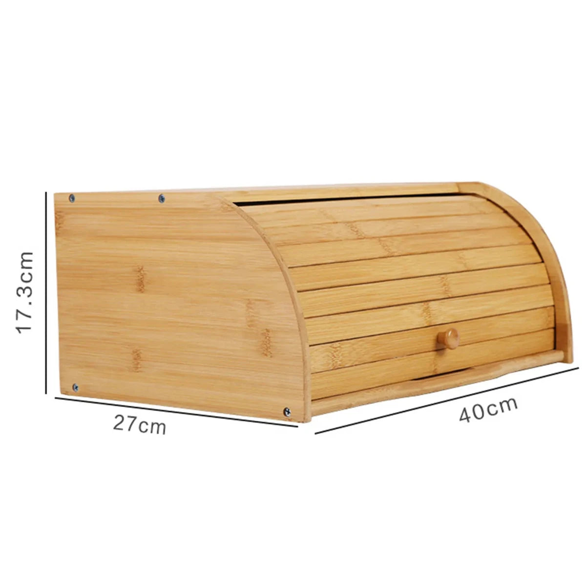 Houten Broodtrommel met Ademend Ventilatiesysteem