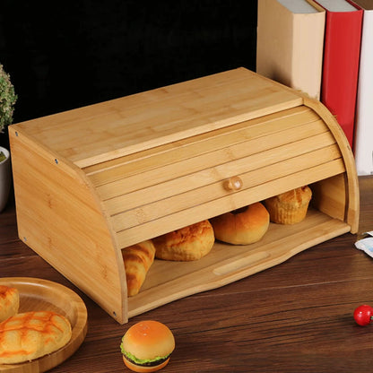Houten Broodtrommel met Ademend Ventilatiesysteem