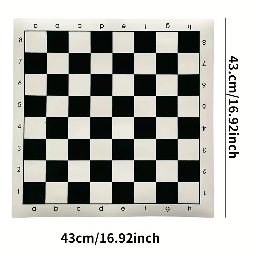 Houten schaakset met 32 klassieke schaakstukken