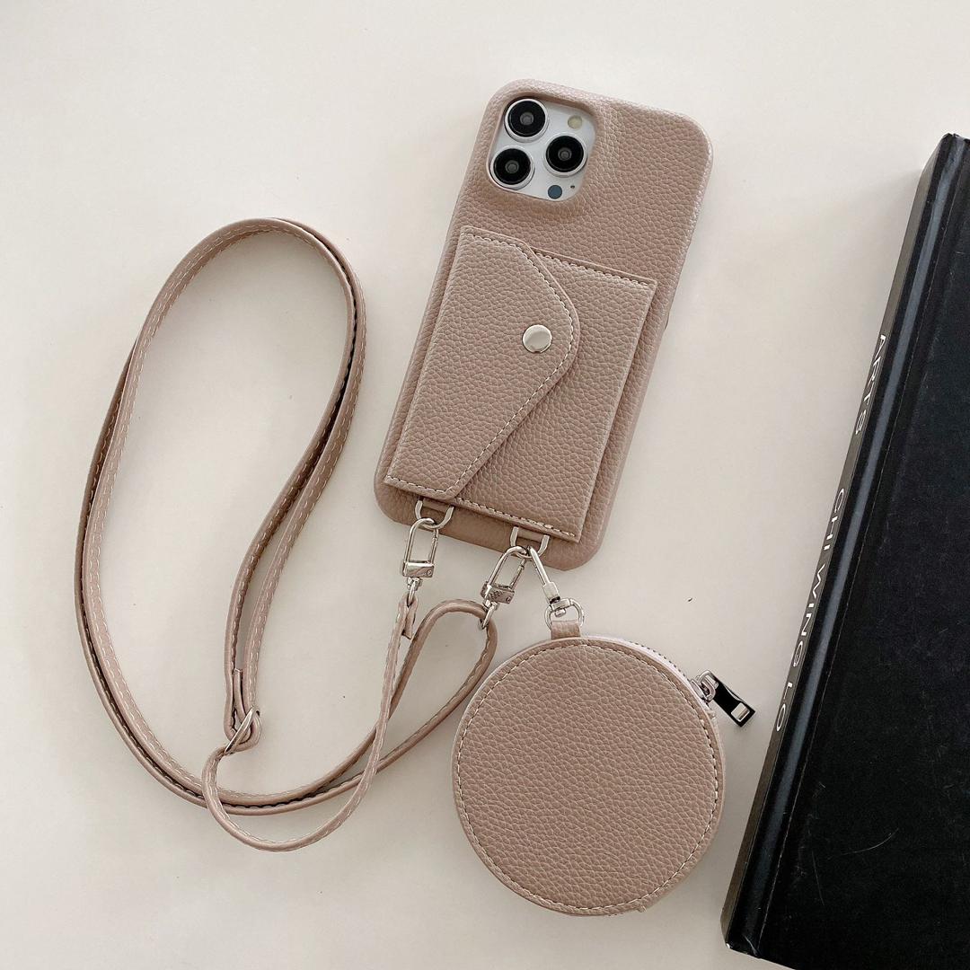 Crossbody telefoonhoesje met pasjeshouder en mini etui