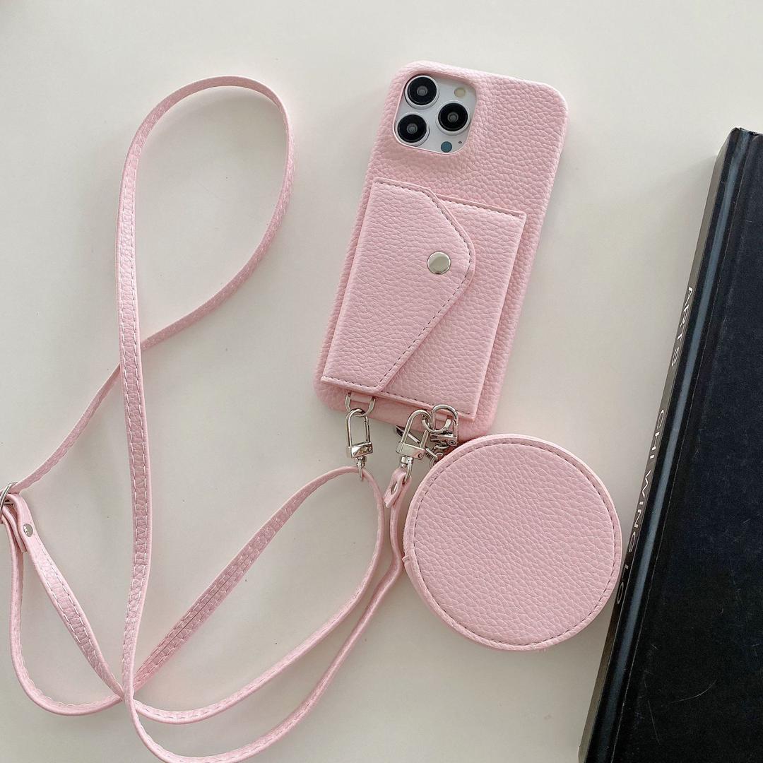 Crossbody Telefoonhoesje met Pasjeshouder voor iPhone 15 Pro Max